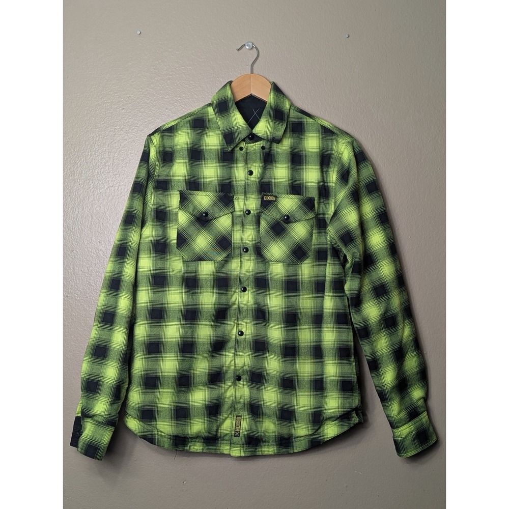 Dixxon Guardian Hi Vis Reversible Flannel Jacket Yellow Black Small‎